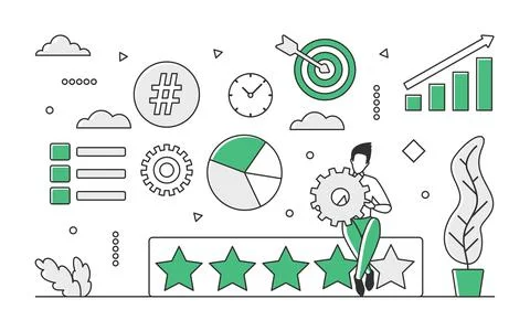 Search engine optimization target Illustrazione stock