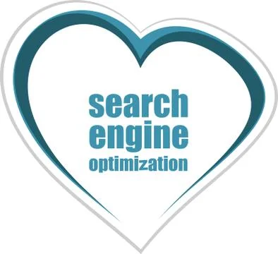 Search Engine Optimization Text. Information concept Stock Illustration