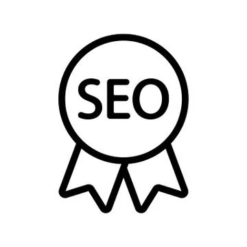 Search engine optimization vector icon. Isolated contour symbol illustration Illustrazione stock