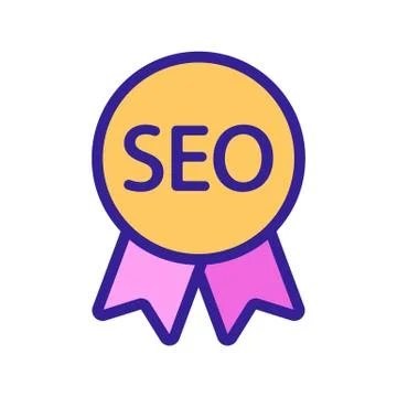 Search engine optimization vector icon. Isolated contour symbol illustration Illustration