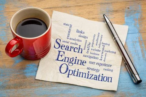 Search engine optimization word cloud search engine optimization word clou... Stock Photos