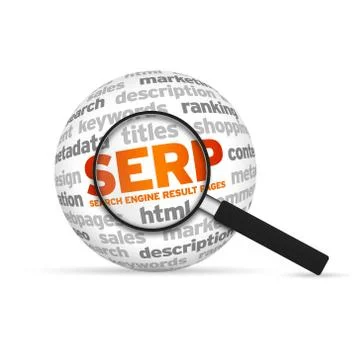Search engine result pages Illustrazione stock
