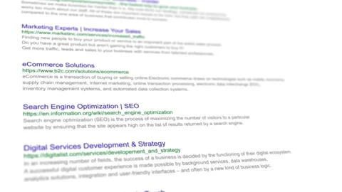 Search Engine Results Stock Footage 278575026