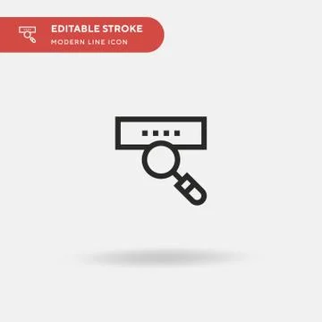 Search Engine Simple vector icon. Illustration symbol design template for web Stock Illustration