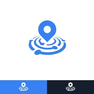 Search engine tech, flat style vector logo concept. Find companies, hiring 스톡 일러스트