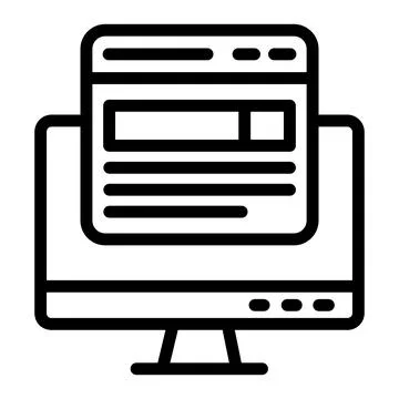 Search engine Vector Icon Design Illustration Stock Illustration