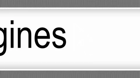 Search engines optimization - Computer Generated Animated Browser Search Button Video stock 74628501