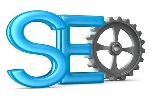 Search Engines Optimization. Isolated 3D image Stock Illustration