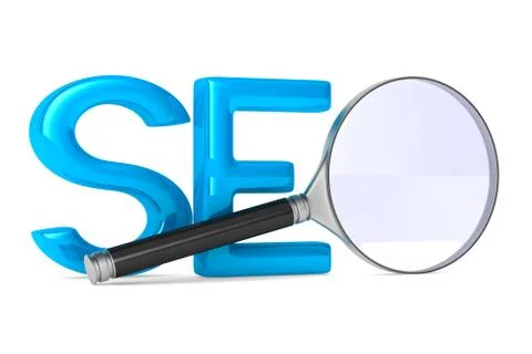 Search Engines Optimization. Isolated 3D image Stock Illustration
