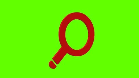 Search find red set icon 3d illustration rotation Stock Illustration