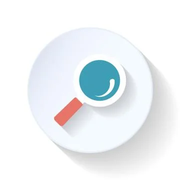 Search flat icon Stock Illustration