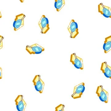 Search folder isometric icon seamless pattern Stock Illustration