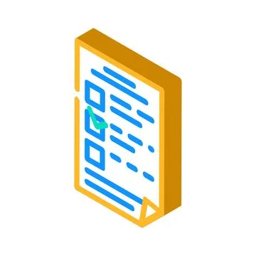 Search folder isometric icon vector illustration Stock Illustration