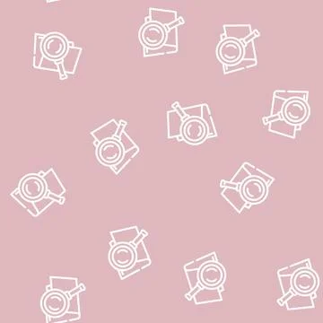 Search folder line vector seamless pattern Stock Illustration