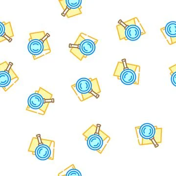 Search folder vector seamless pattern Stockillustratie