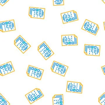 Search folder vector seamless pattern Stock Illustration
