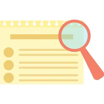 Search form loupe vector flat icon isolated Stock Illustration
