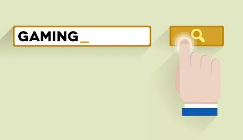 Search gaming Stock Illustration