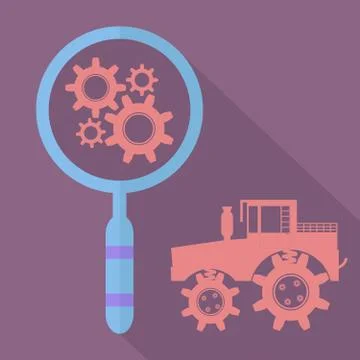 Search gear Stock Illustration