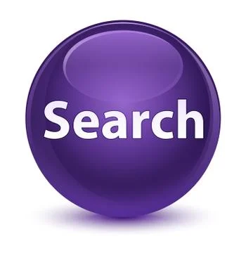 Search glassy purple round button Stock Illustration