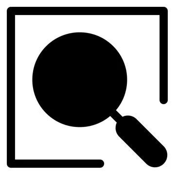 Search glyph icon vector illustration isolated on white background Illustrazione stock