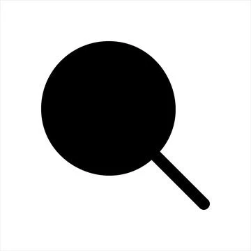 Search glyph icon vector illustration isolated on white background 스톡 일러스트