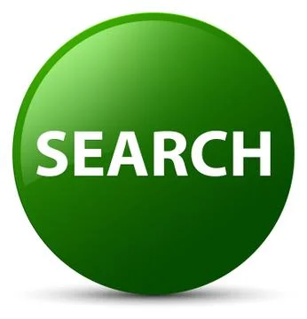 Search green round button Stock Illustration