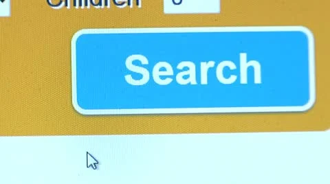 Search Hotels button, Find click. Internet Search Engine. Stock Footage 10757122