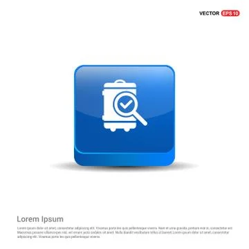 Search icon - 3d Blue Button Illustrazione stock