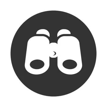 Search icon in black circle - vector iconic design Stock Illustration