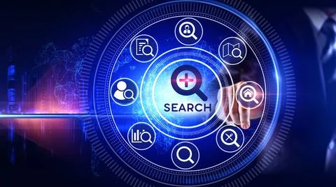 Search Icon Concept Illustrazione stock