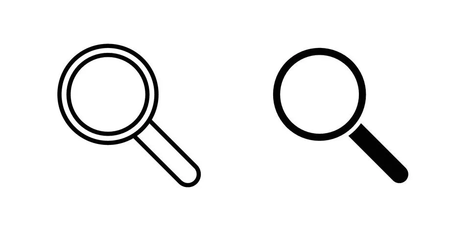 Search icon for design projects and web UI Stock Illustration