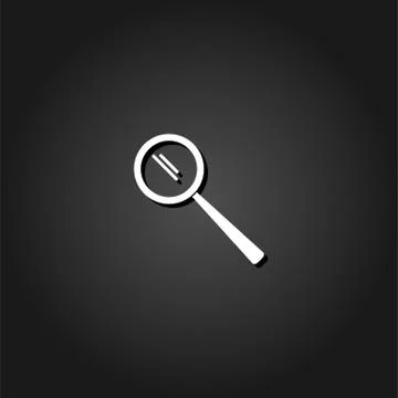 Search icon flat. Stock Illustration
