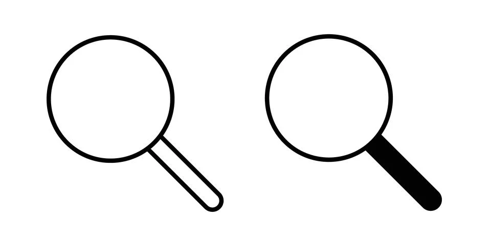 Search icon graphic design. web icons vectors Stock Illustration