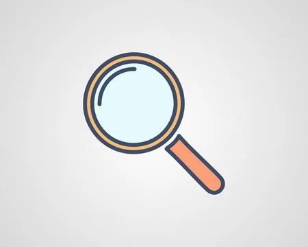 Search icon illustration isolated vector sign symbol Illustrazione stock