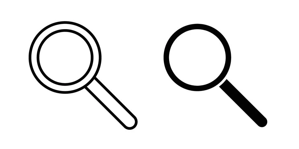 Search icon Illustration set. Vector Eps10 for apps Stock Illustration