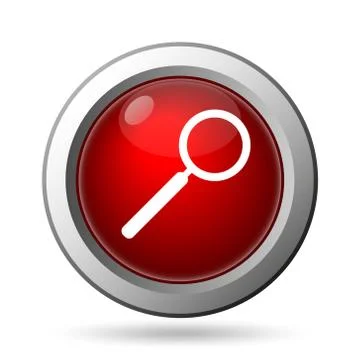 Search icon. Internet button on white background.. Stock Illustration