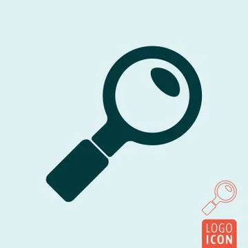 Search icon isolated Stock Illustration