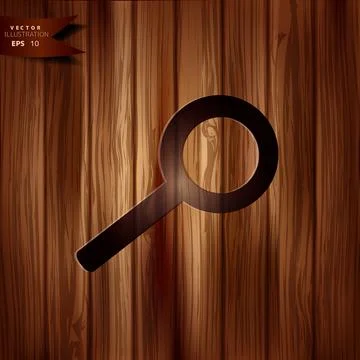 Search icon. Loupe symbol interface element. Ilustração Stock