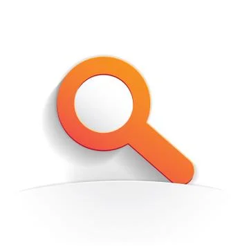 Search icon paper Stock Illustration