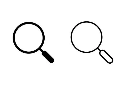 Search icon set. search magnifying glass icon Stock Illustration