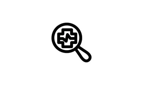 Search Icon Template Vector Sign Design Stock-Illustration