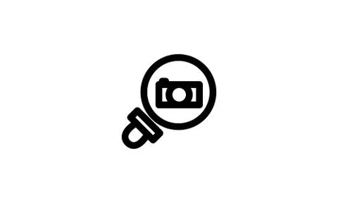 Search Icon Template Vector Sign Design Stock-Illustration