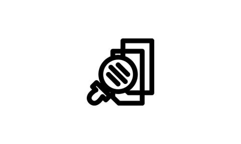 Search Icon Template Vector Sign Design Stock-Illustration