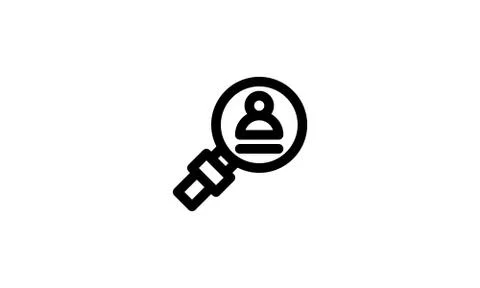 Search Icon Template Vector Sign Design Stock-Illustration