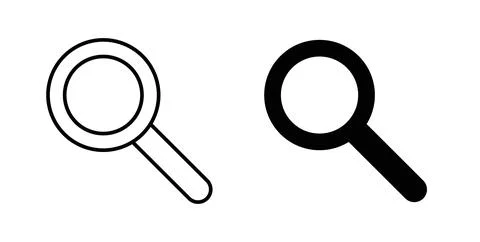 Search icon vector art Illustrations Illustrazione stock