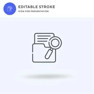 Search icon vector, filled flat sign, solid pictogram isolated on white, logo Stock Illustration