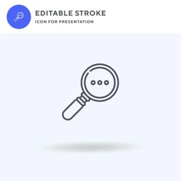Search icon vector, filled flat sign, solid pictogram isolated on white, logo Illustration