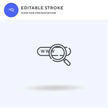 Search icon vector, filled flat sign, solid pictogram isolated on white, logo Illustration