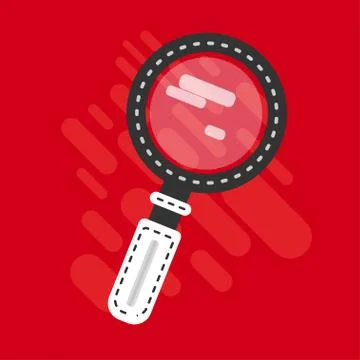 Search icon vector. Flat design style. Search, found find concept. Stock Illustration